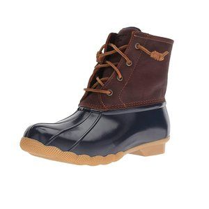 Sperry Womens Duckboots, Tan/Navy, 6